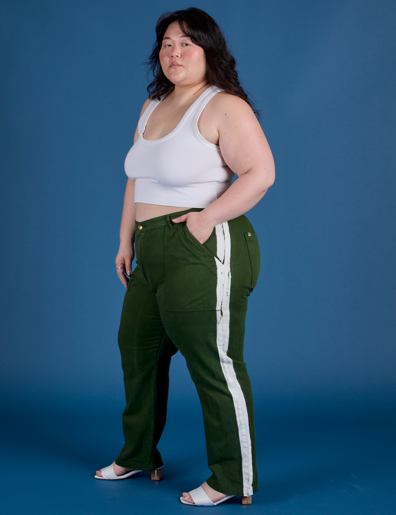 Painted Work Pants - Evergreen – BIG BUD PRESS