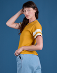 Painted Burly Tee - Mustard Yellow