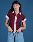 Painted Pantry Button-Up - Red Wine