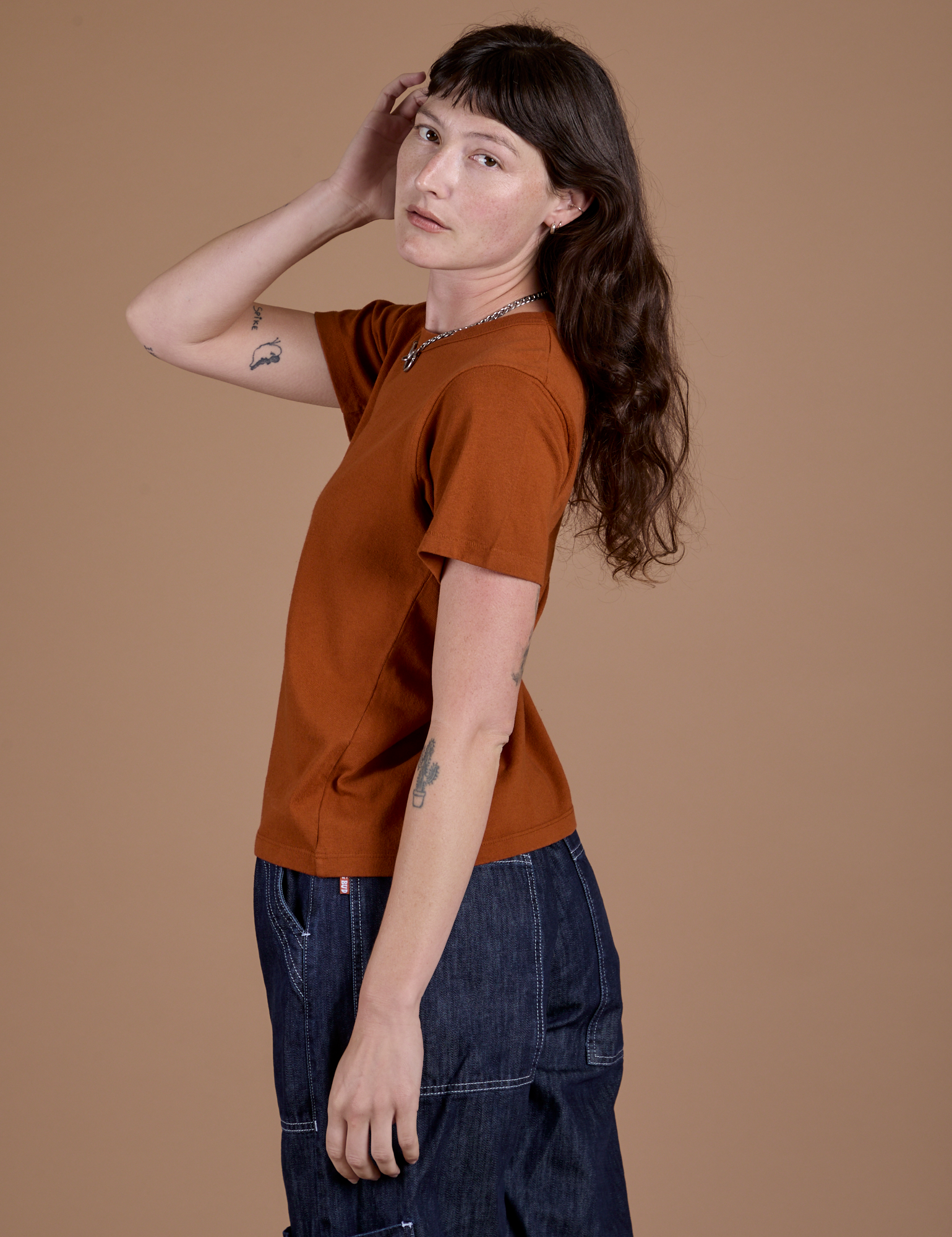 Burly Tee - Burnt Terracotta