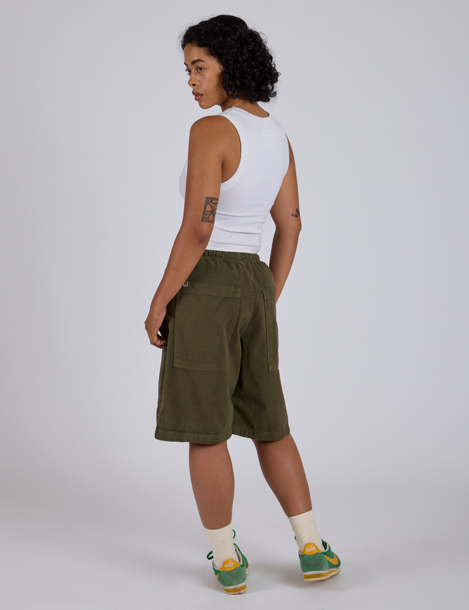 Drawstring Shorts - Surplus Green