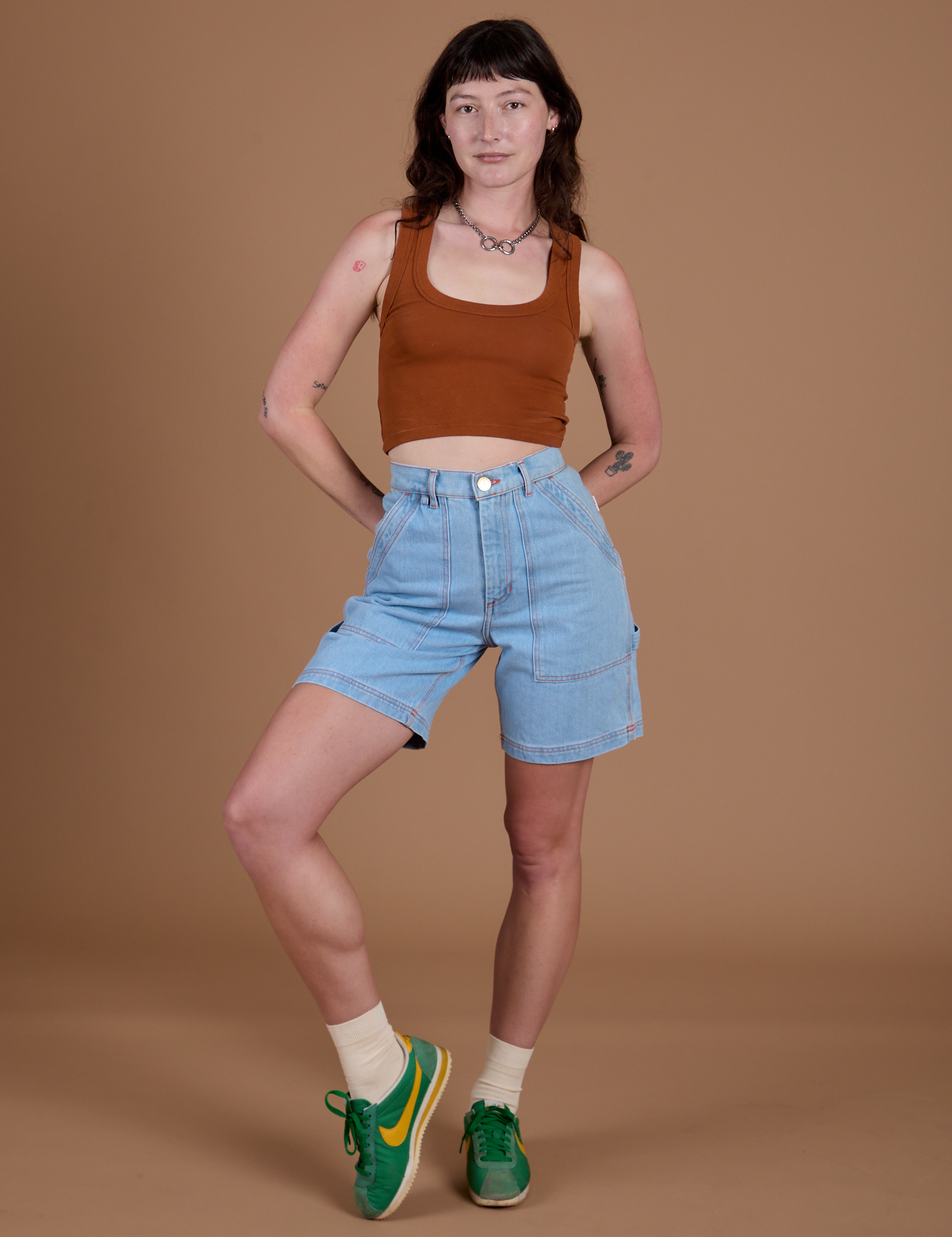 Carpenter Shorts - Light Wash