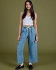 TRY-A-STYLE - Denim Drop Pocket Pants - Light Wash *FINAL SALE*