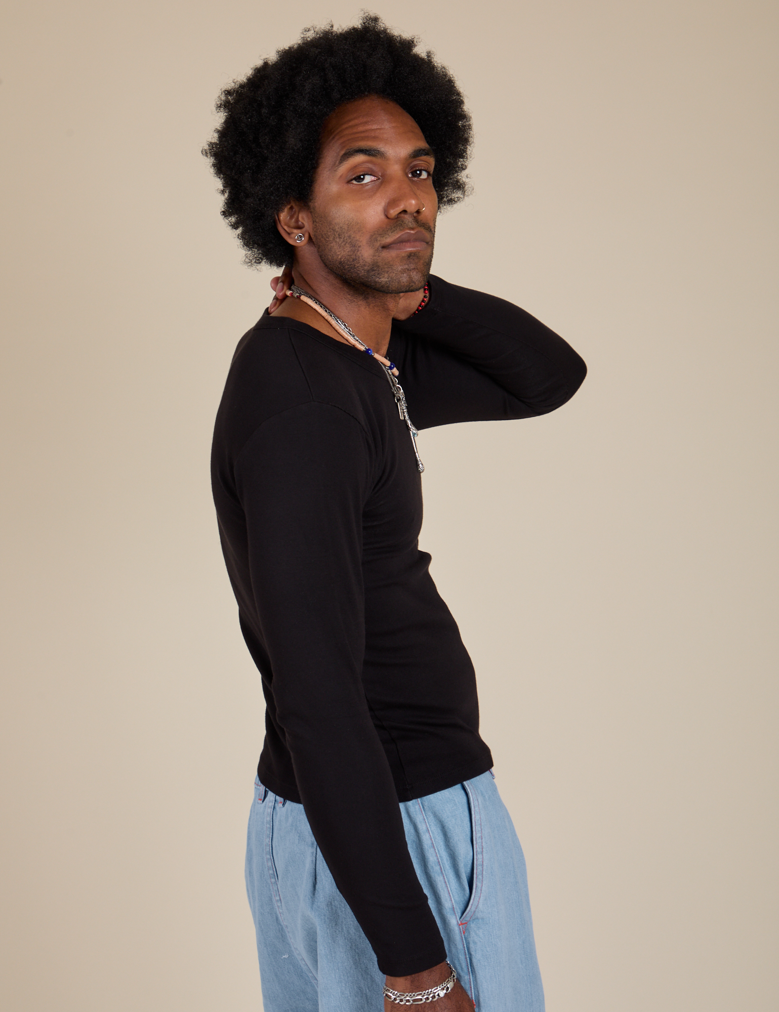 Long Sleeve Baby Tee - Basic Black – BIG BUD PRESS