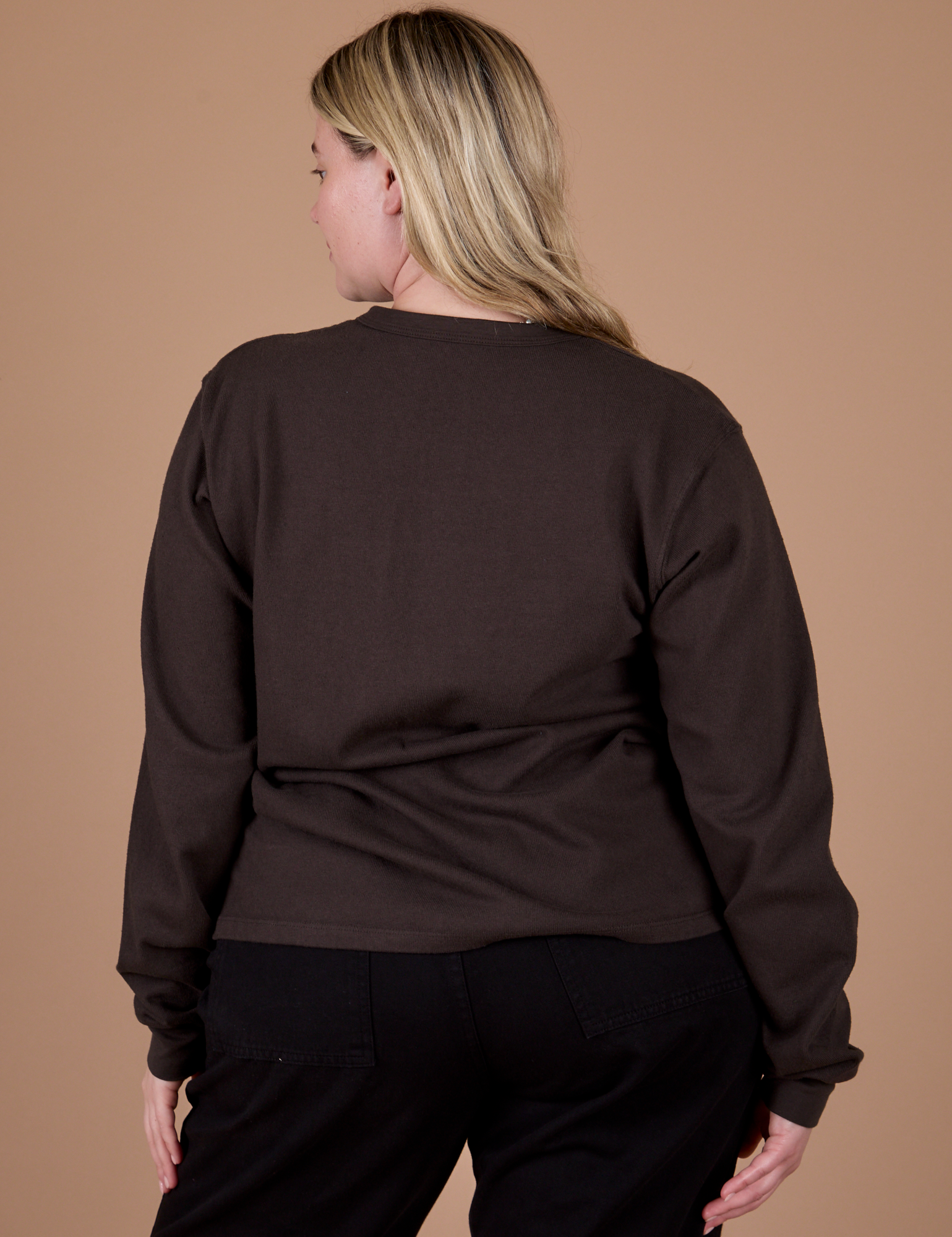 Long Sleeve Burly Tee - Espresso Brown