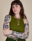 Racerback Tank - Summer Olive