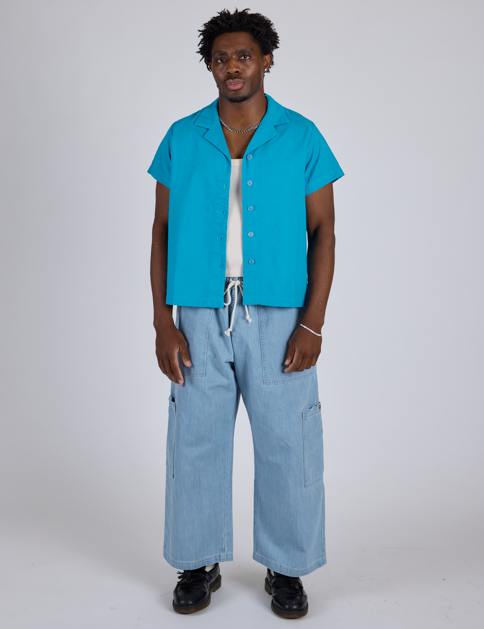 Pantry Button-Up - Hawaiian Blue