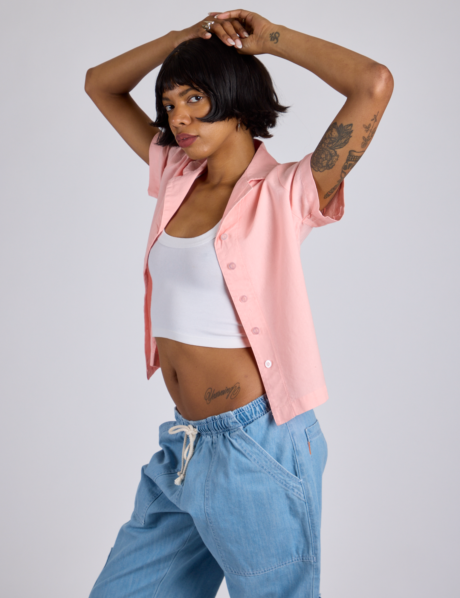 Pantry Button-Up - Baby Pink