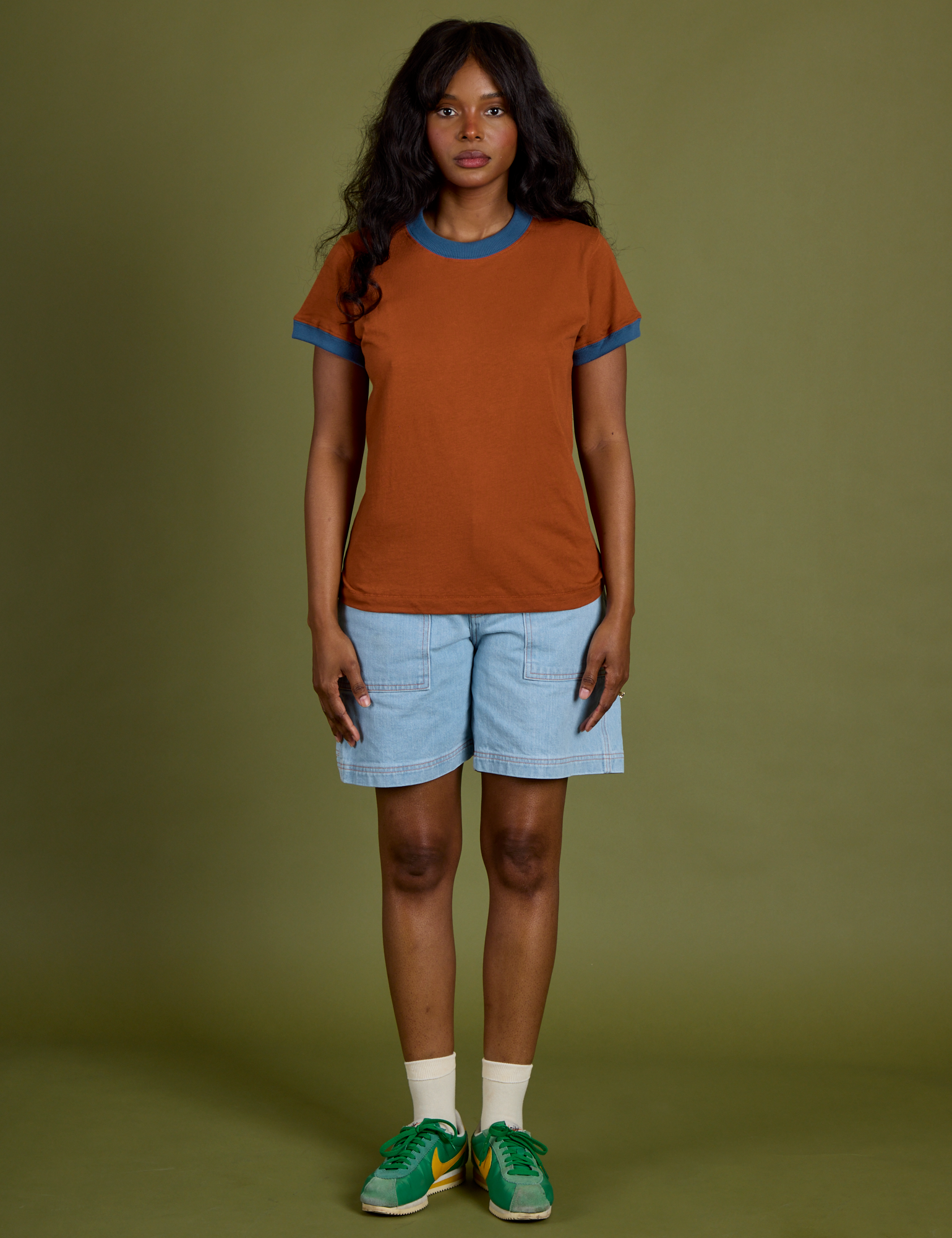 Vintage Ringer Tee - Burnt Terracotta