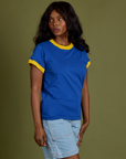 Vintage Ringer Tee - Royal Blue