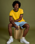 Vintage Ringer Tee - Sunshine Yellow