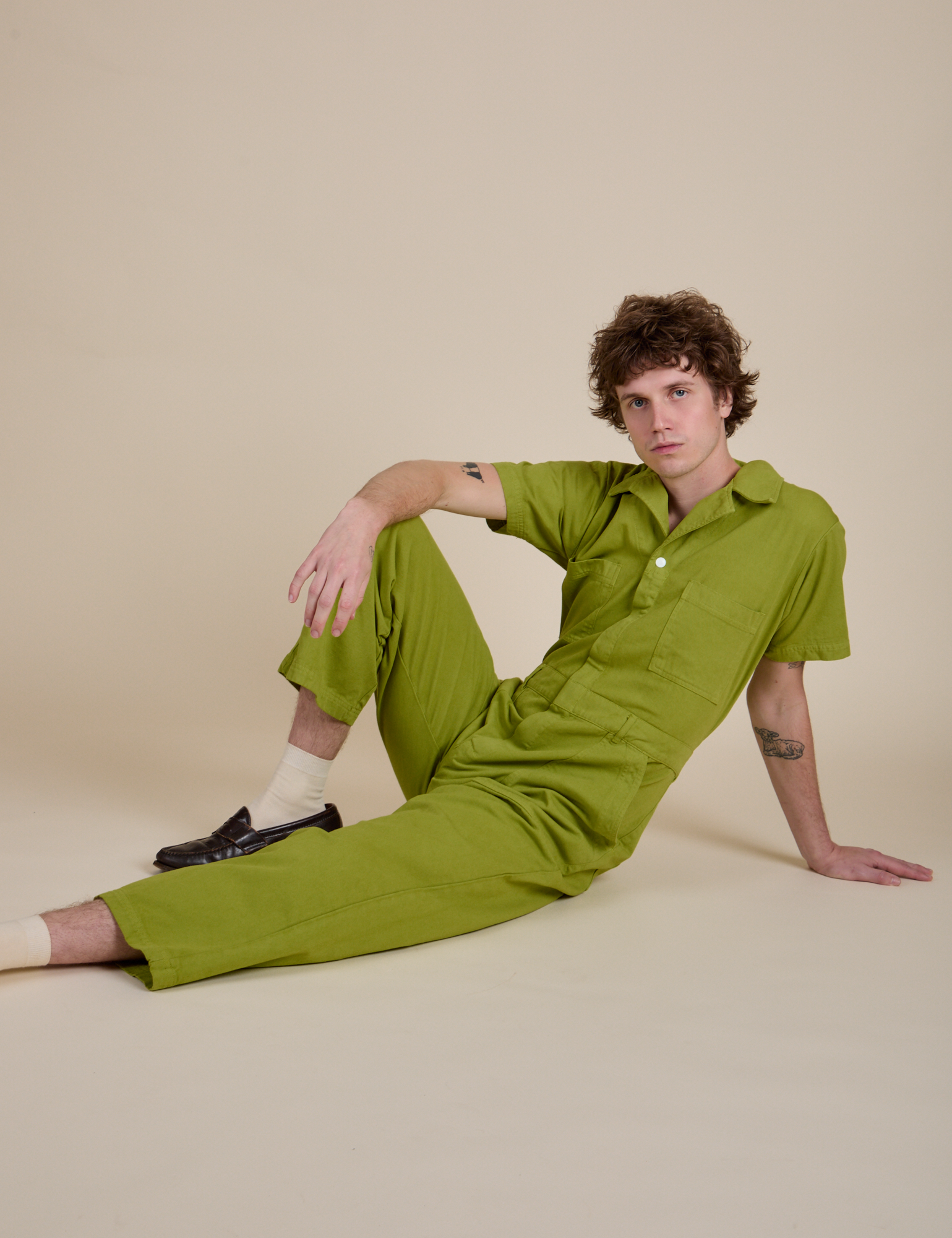 Short Sleeve Jumpsuit - Gross Green – BIG BUD PRESS