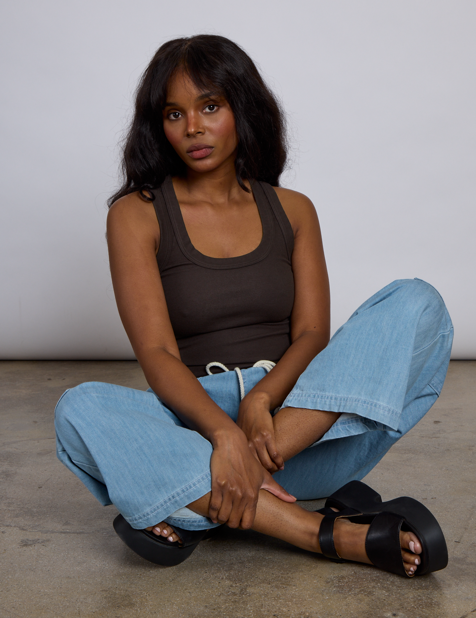 The Tank Top in Espresso Brown on Kandia