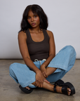 The Tank Top in Espresso Brown on Kandia