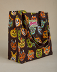 Halloween Masks Shopper Tote angled view