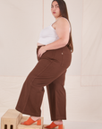Side view of Bell Bottoms in Fudgesicle Brown on Marielena