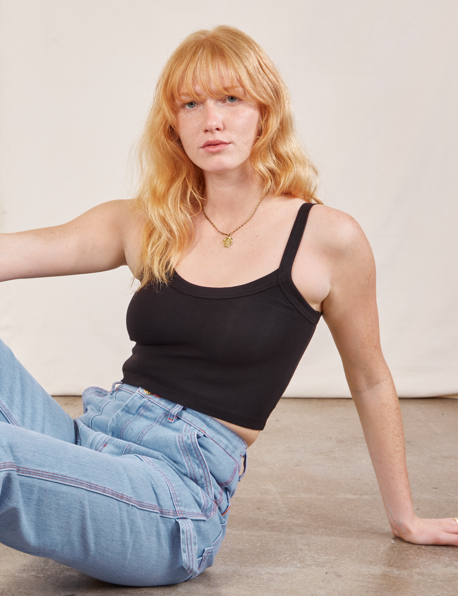 Cropped Cami - Basic Black *FINAL SALE* – BIG BUD PRESS