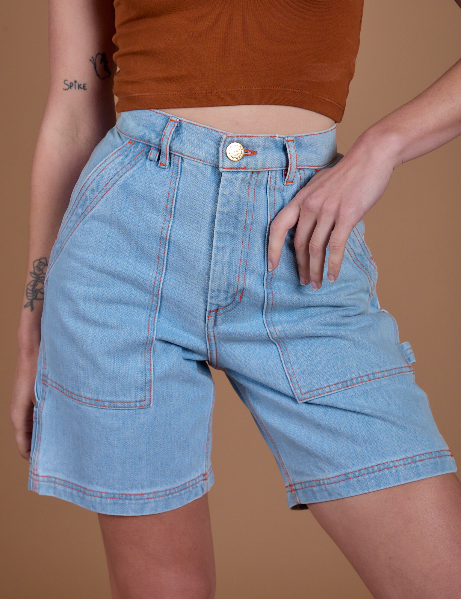 Carpenter Shorts - Light Wash