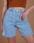Carpenter Shorts - Light Wash