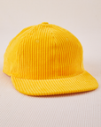 Dugout Corduroy Hat in Sunshine Yellow