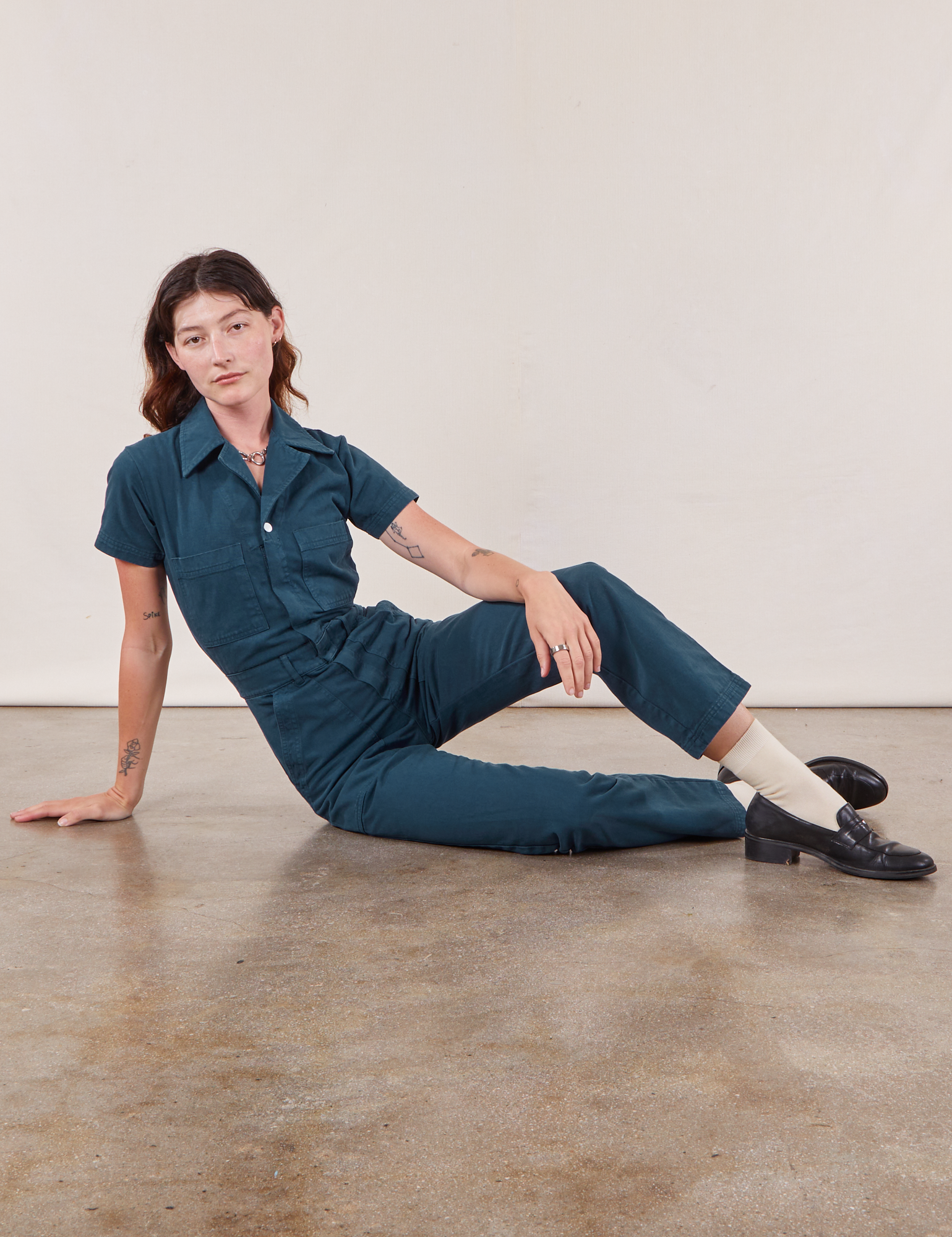 Short Sleeve Jumpsuit - Lagoon – BIG BUD PRESS