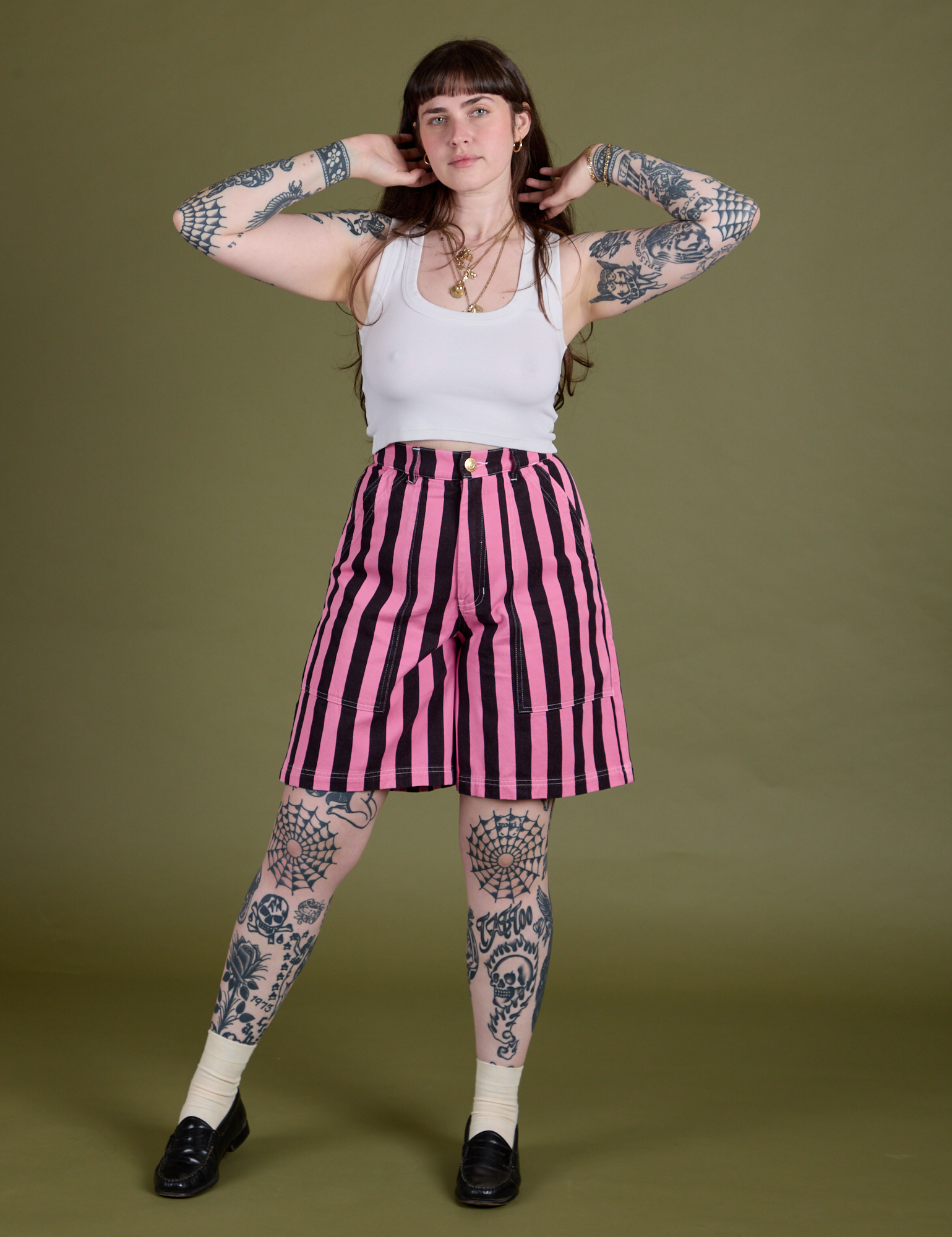 Longline Work Shorts - Bubblegum Pink – BIG BUD PRESS
