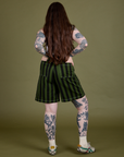 Longline Work Shorts in Evergreen back view on Sydney