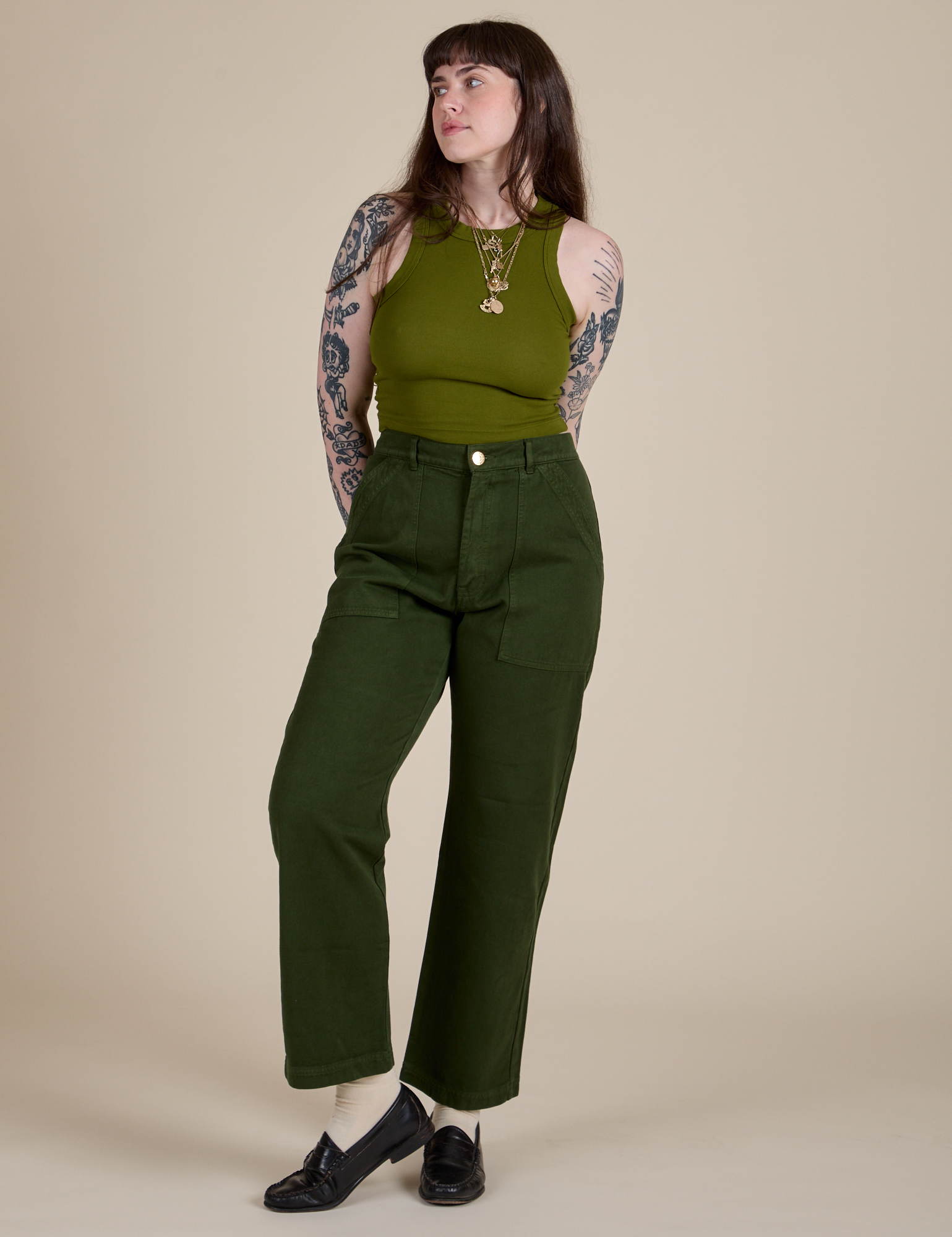 Racerback Tank - Summer Olive