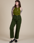 Racerback Tank - Summer Olive