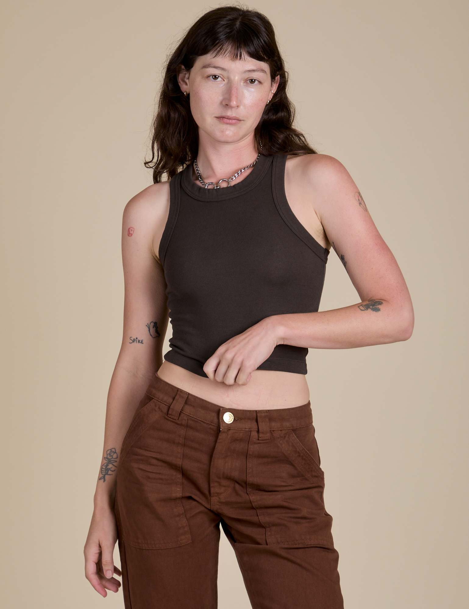 Racerback Tank - Espresso Brown