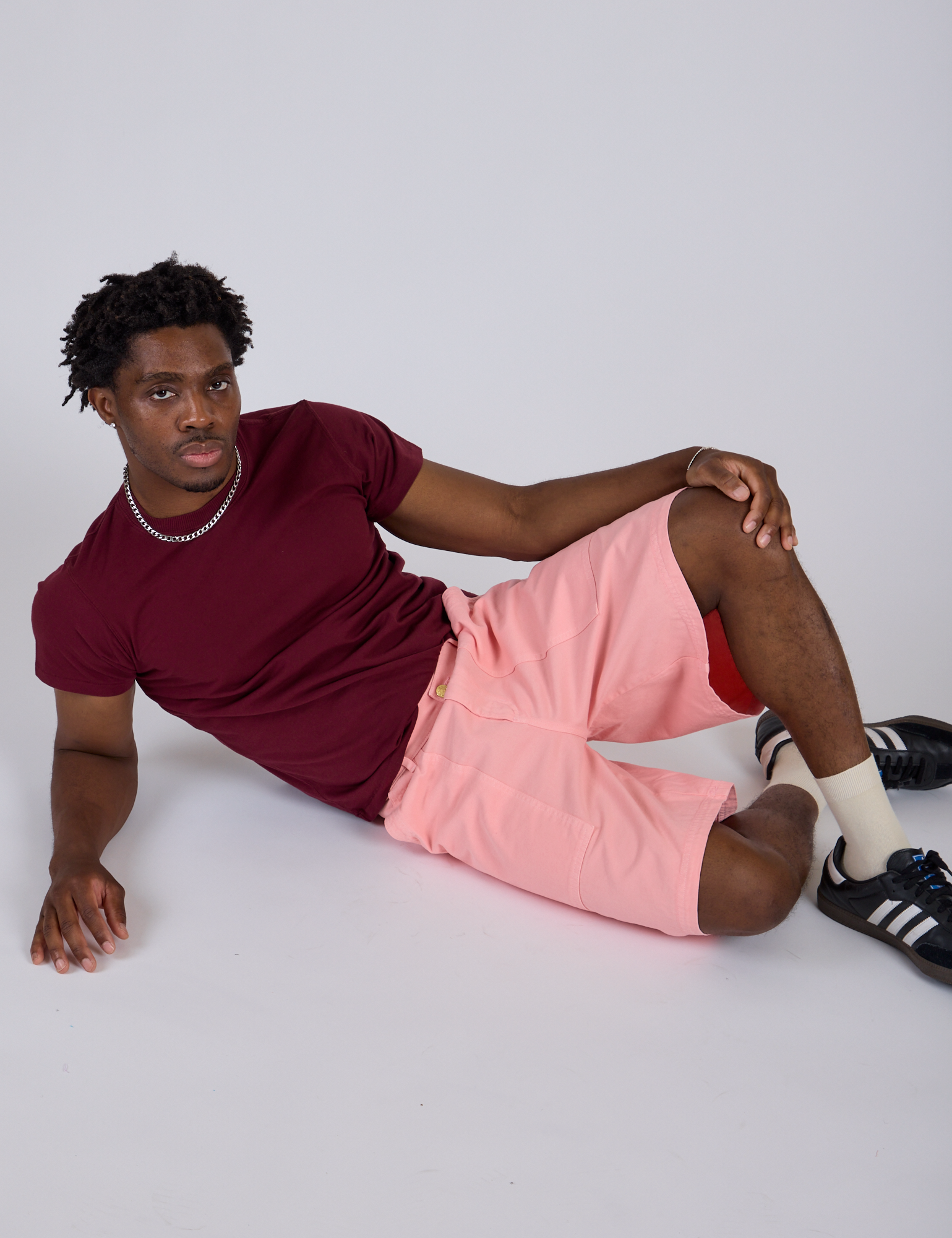 Longline Work Shorts - Baby Pink – BIG BUD PRESS