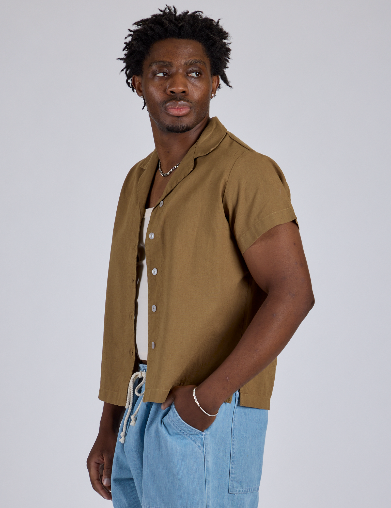 Pantry Button-Up - Desert Brown
