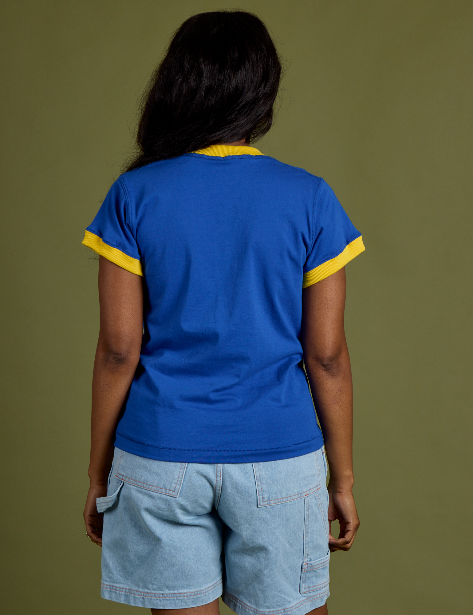 Vintage Ringer Tee - Royal Blue