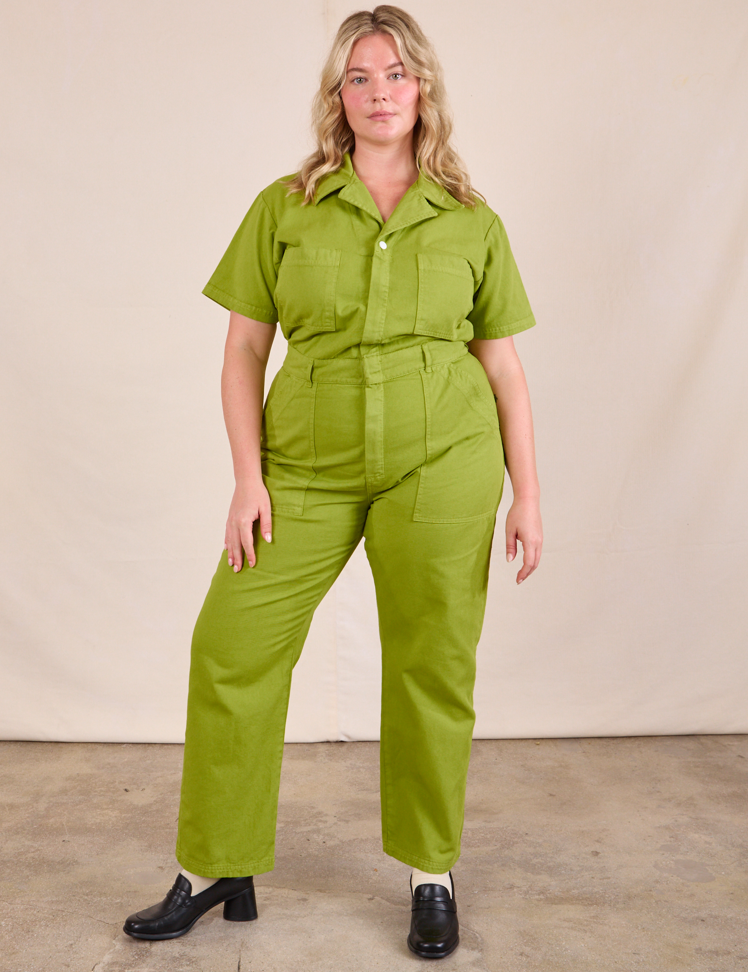 Short Sleeve Jumpsuit - Gross Green – BIG BUD PRESS