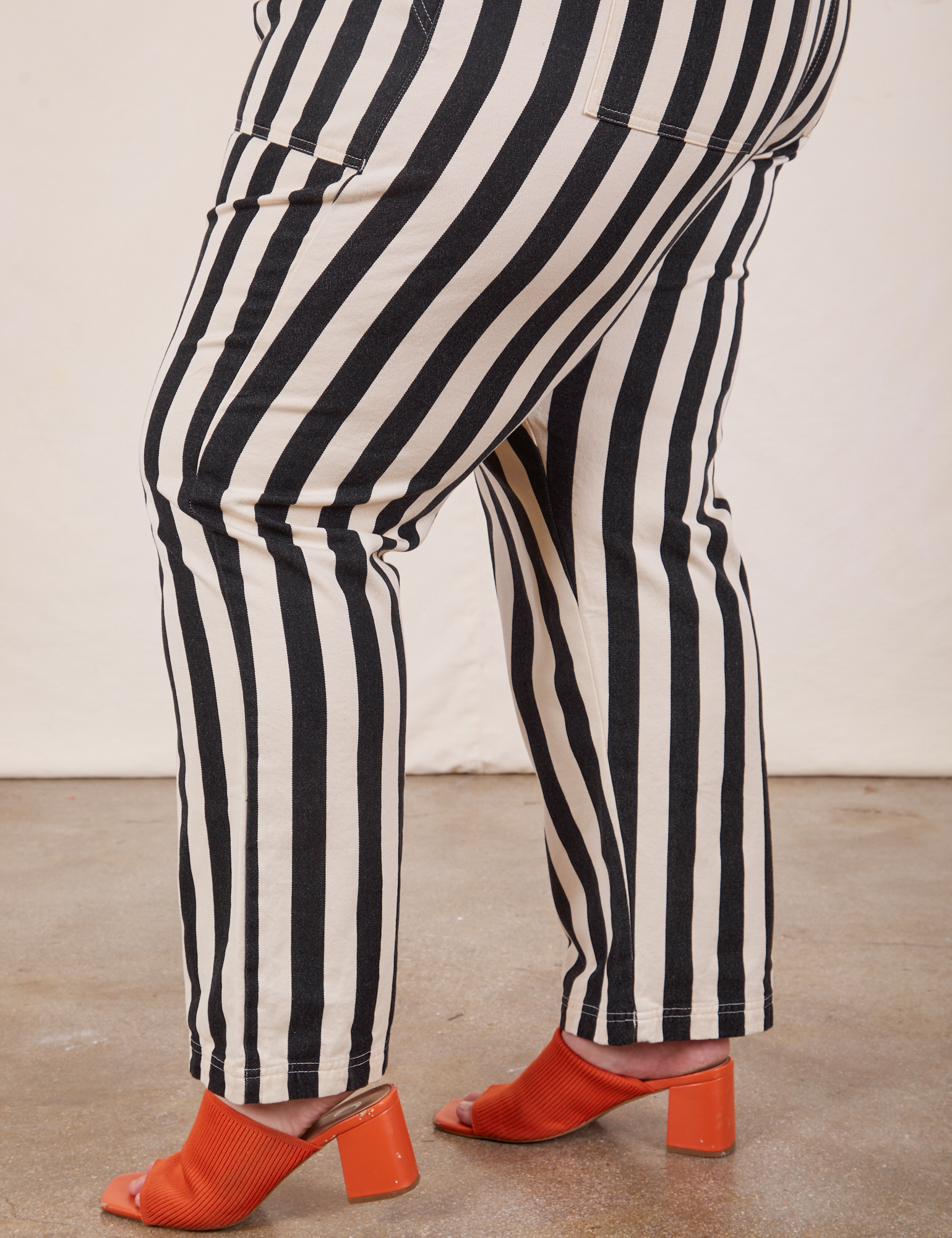 Black and white trousers womens sale