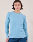 Honeycomb Thermal in Baby Blue worn by Soraya