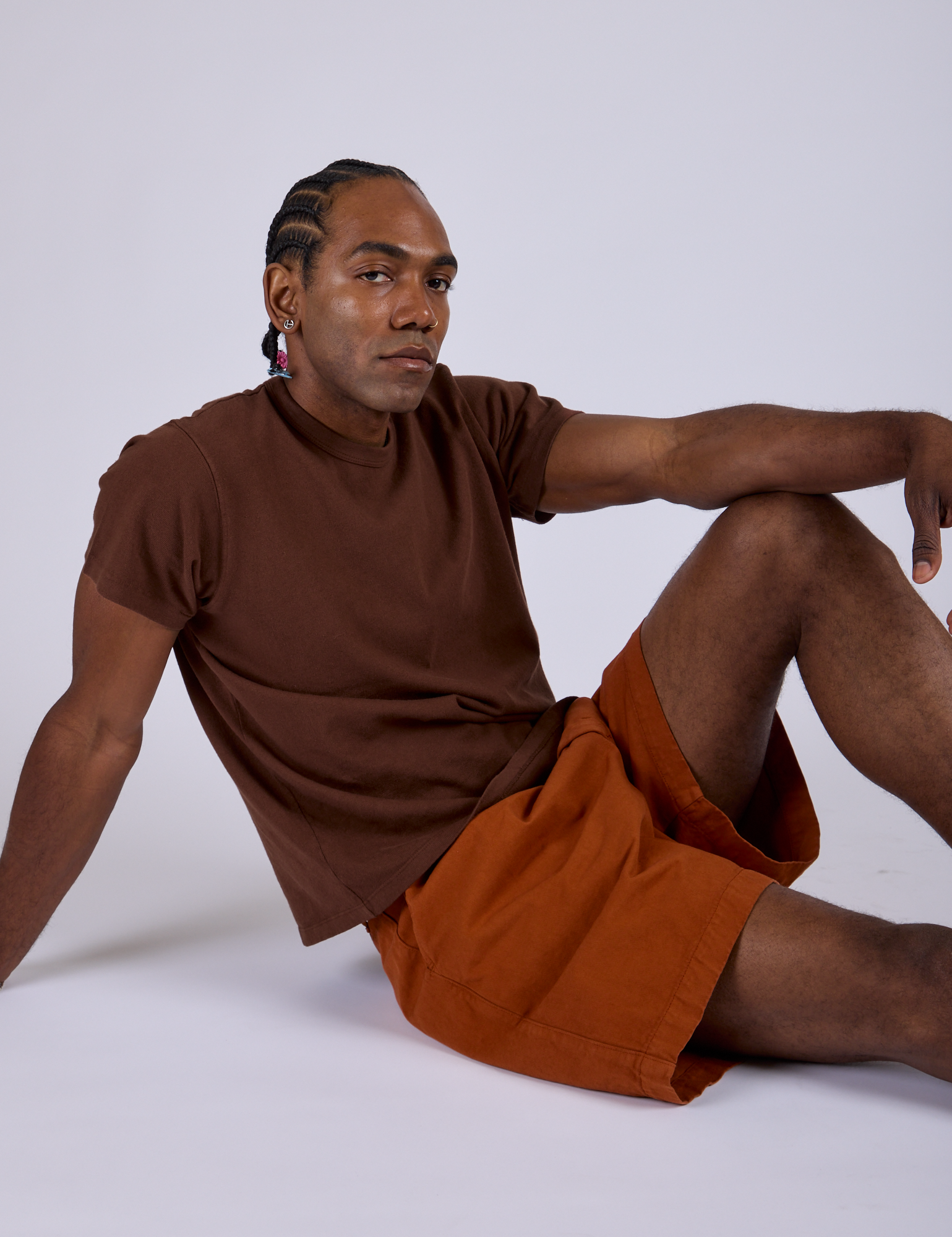 Pleated Trouser Shorts - Burnt Terracotta – BIG BUD PRESS