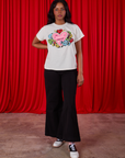 Kandia is wearing Sweet 4 U Organic Tee and black Bell Bottoms