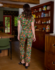 Back view of Short Sleeve Jumpsuit in Kitchen Collection on Alex