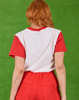 Anniversary Tee in Strawbaby back view on Tiara