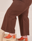 Bell Bottoms in Fudgesicle Brown pant leg side view on Marielena