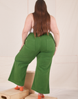 Back view of Bell Bottoms in Lawn Green on Marielena
