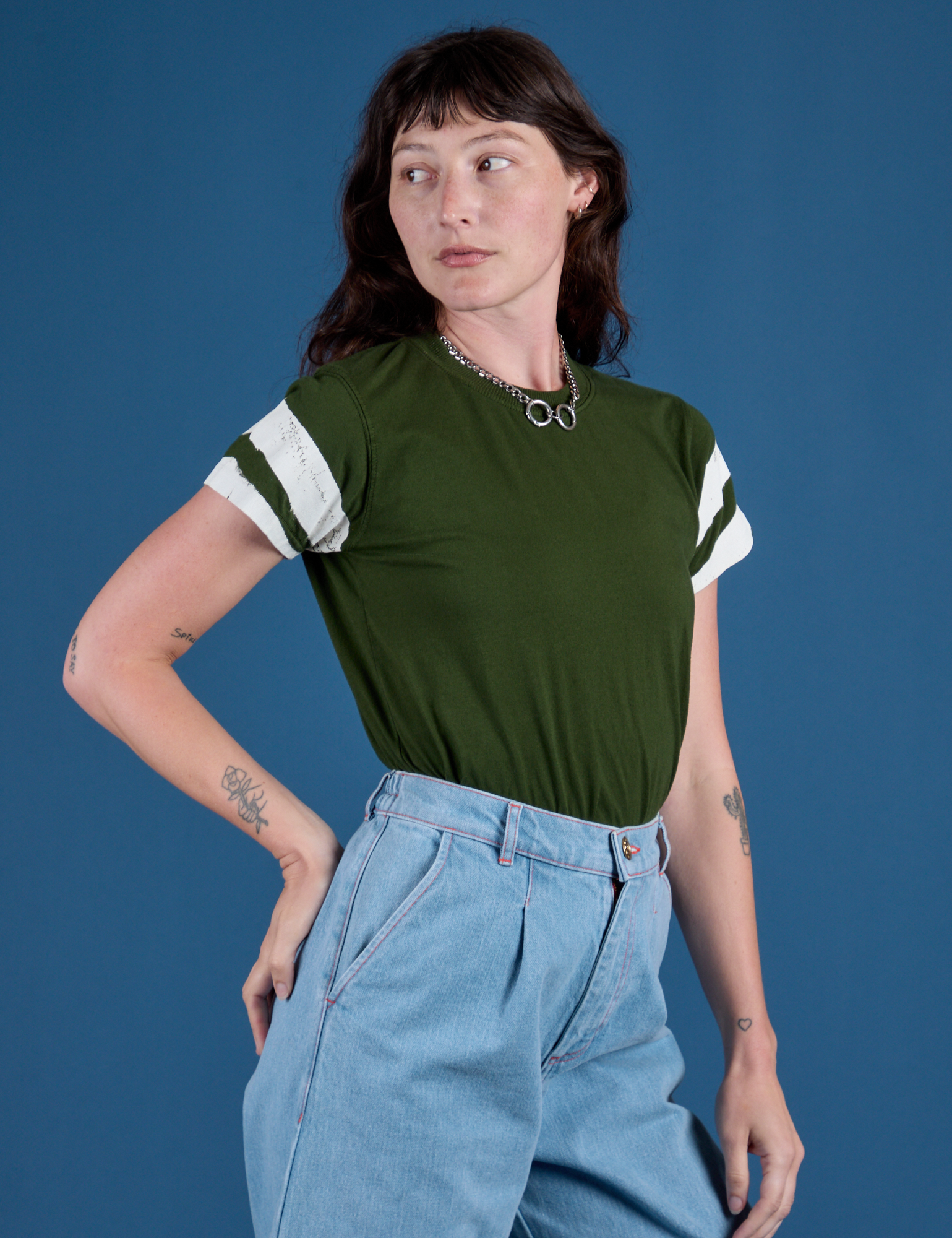 Painted Vintage Tee - Evergreen