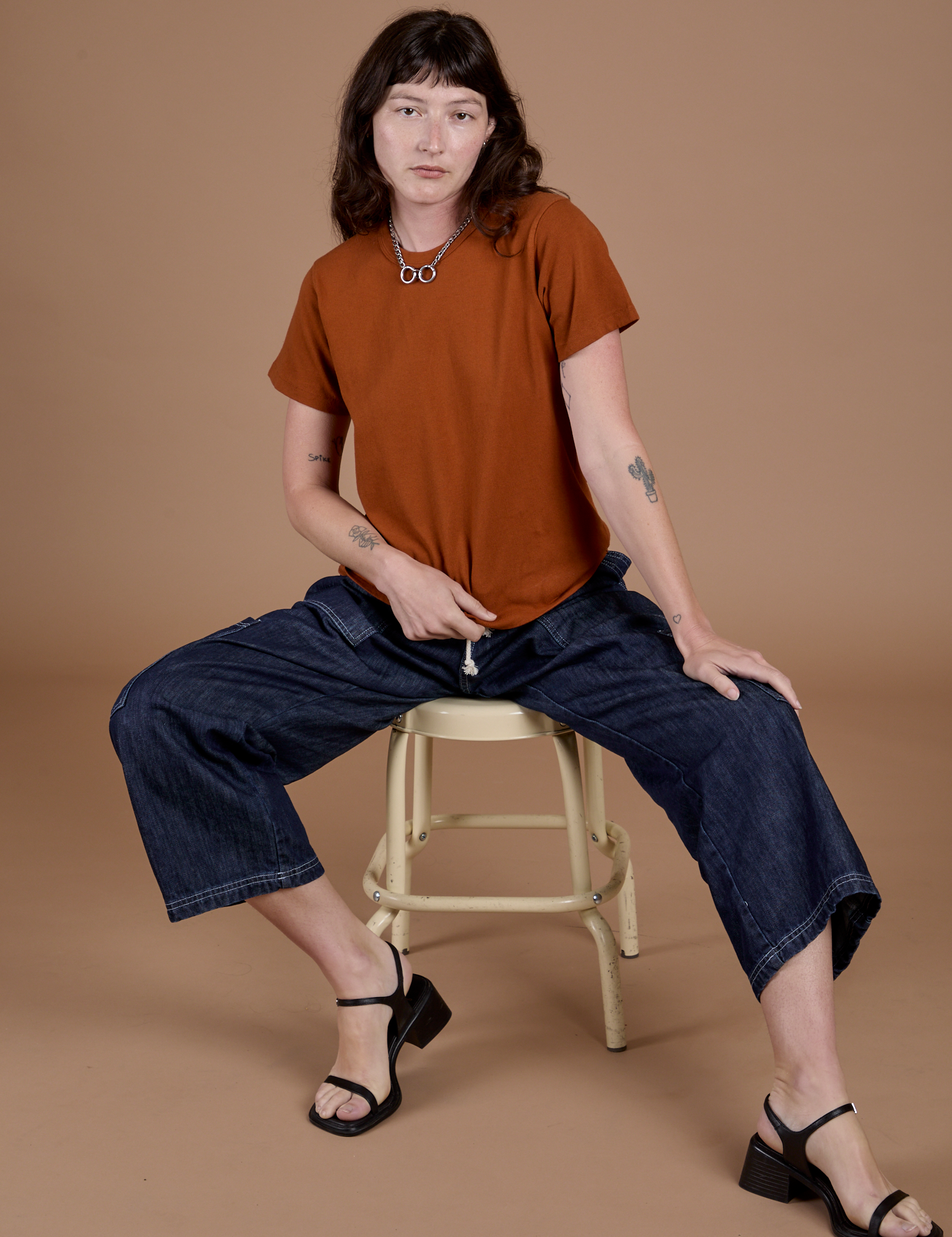 Burly Tee - Burnt Terracotta