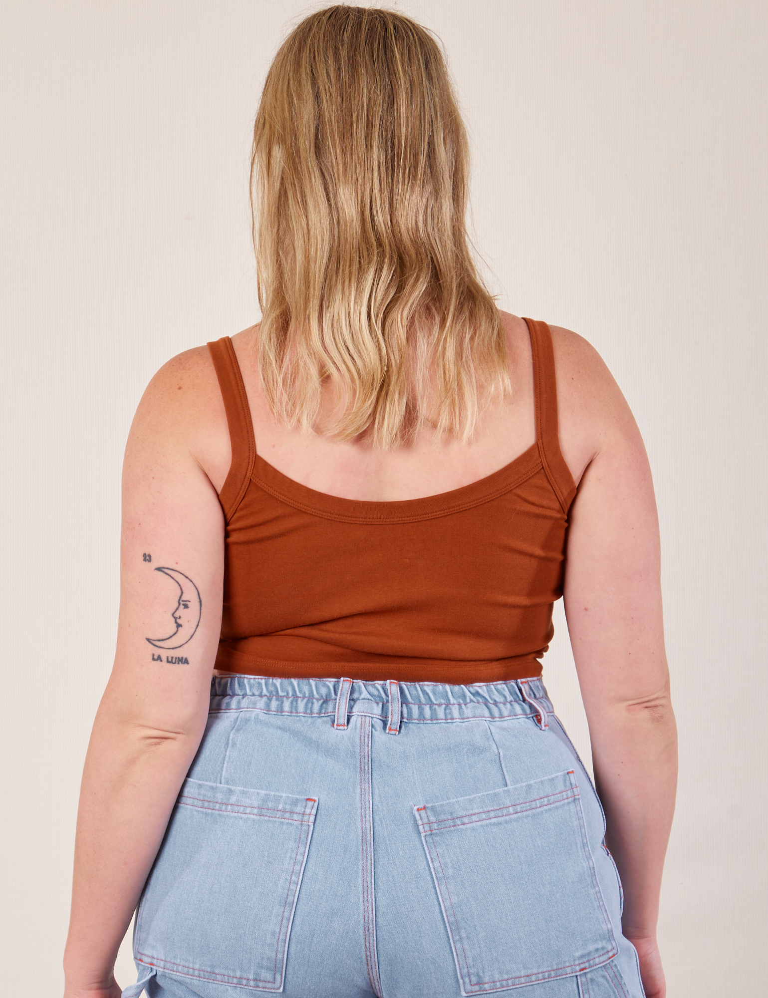 Cropped Cami - Burnt Terracotta – BIG BUD PRESS