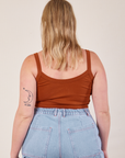 Cropped Cami in Burnt Terracotta back view on Lish