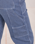 Carpenter Jeans in Railroad Stripes pockets close up