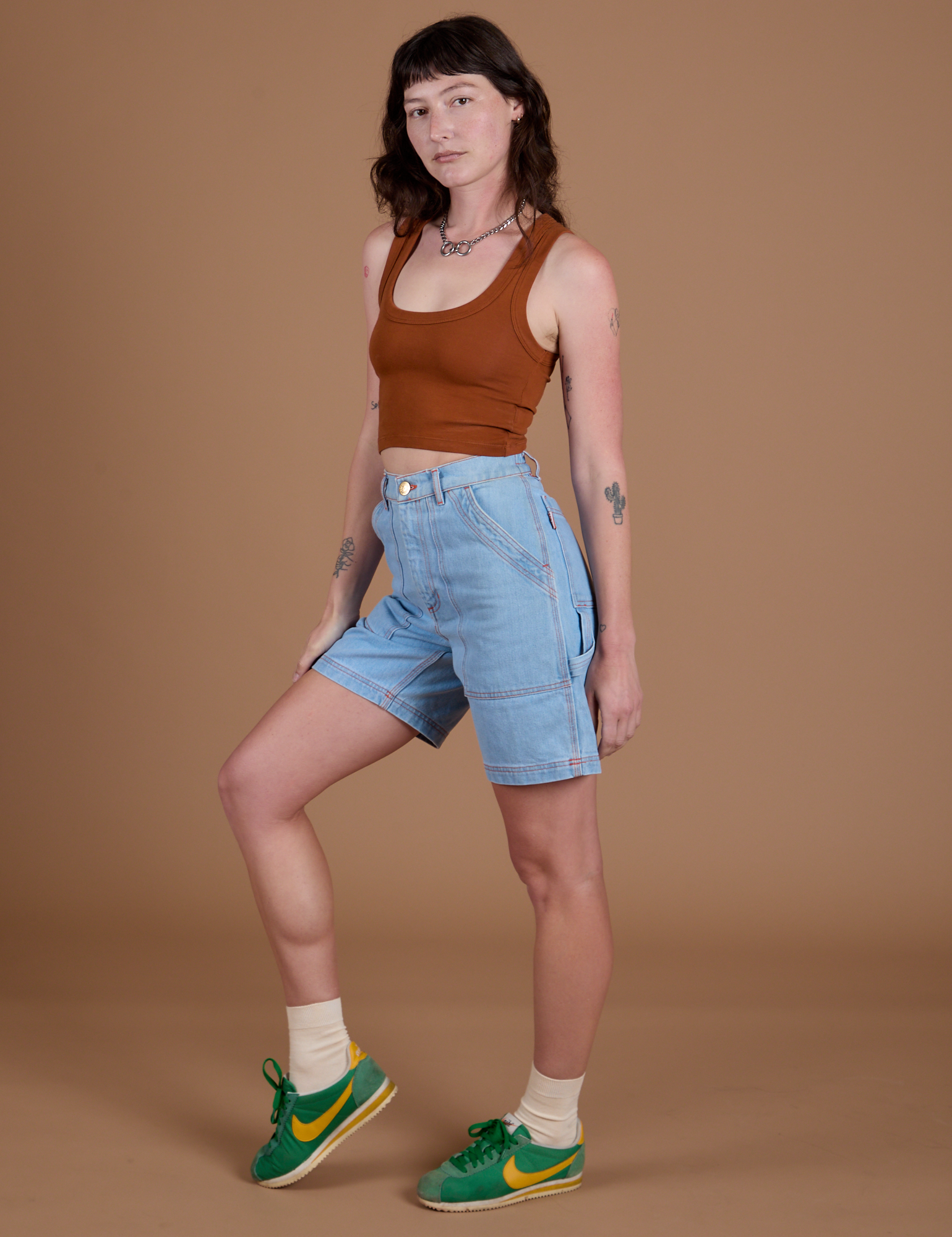 Carpenter Shorts - Light Wash