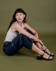 TRY-A-STYLE - Denim Drop Pocket Pants - Dark Wash *FINAL SALE*