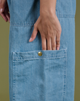 TRY-A-STYLE - Denim Drop Pocket Pants - Light Wash *FINAL SALE*